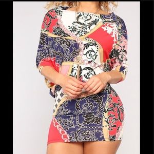 NWT Multicolored Mini Dress